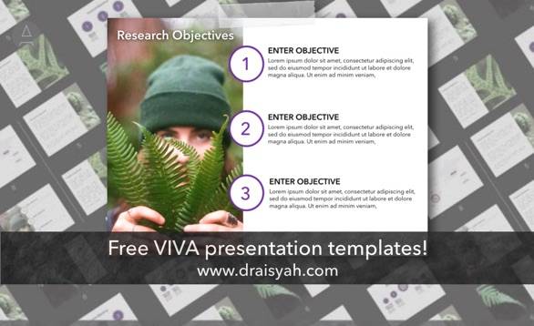 Viva presentation ppt templates