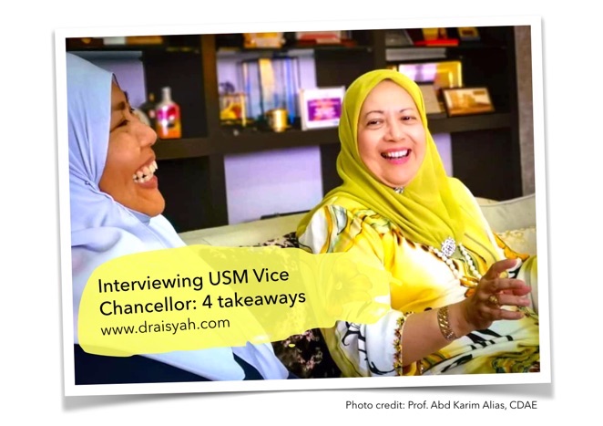 Interviewing a Vice Chancellor