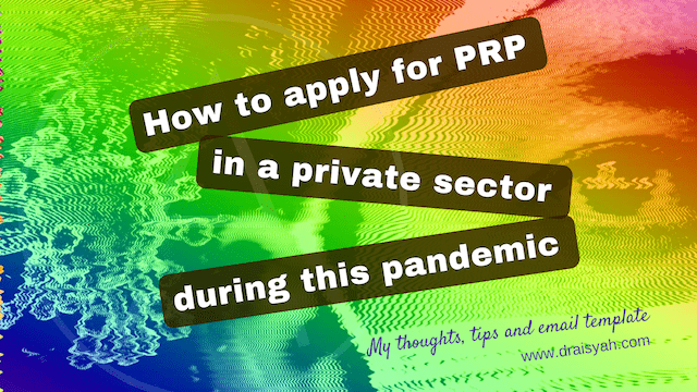 How To Apply For A Prp In The Private Sector During This Pandemic My Thoughts Tips And Email Template Ace That Presentation